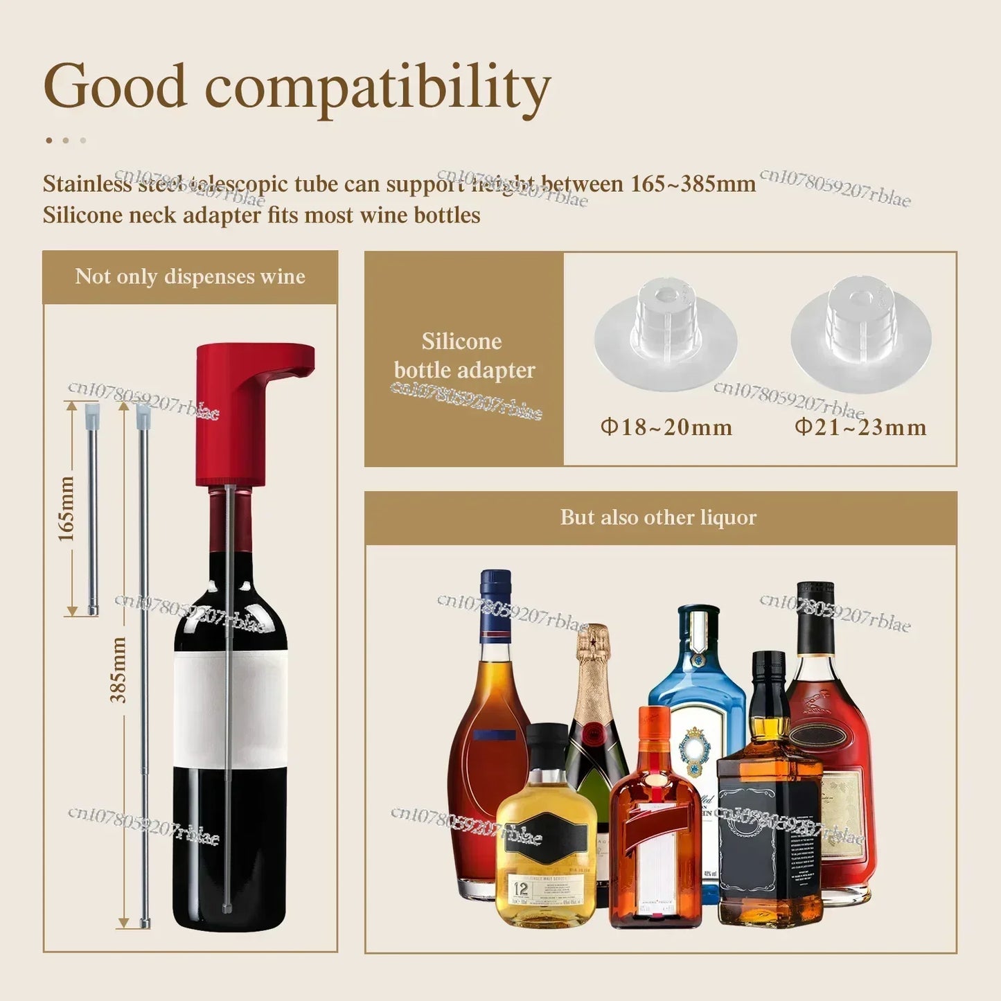 2024 New Portable Mini Automatic Wine Decanter Electric Wine Aerator and Wine Dispenser