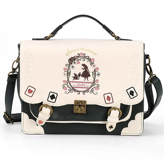 Women schoolbag Girl Alice Bag in Wonderland School schoolbag Bag Women Shoulder Bag sac a dos Mochila bolsos