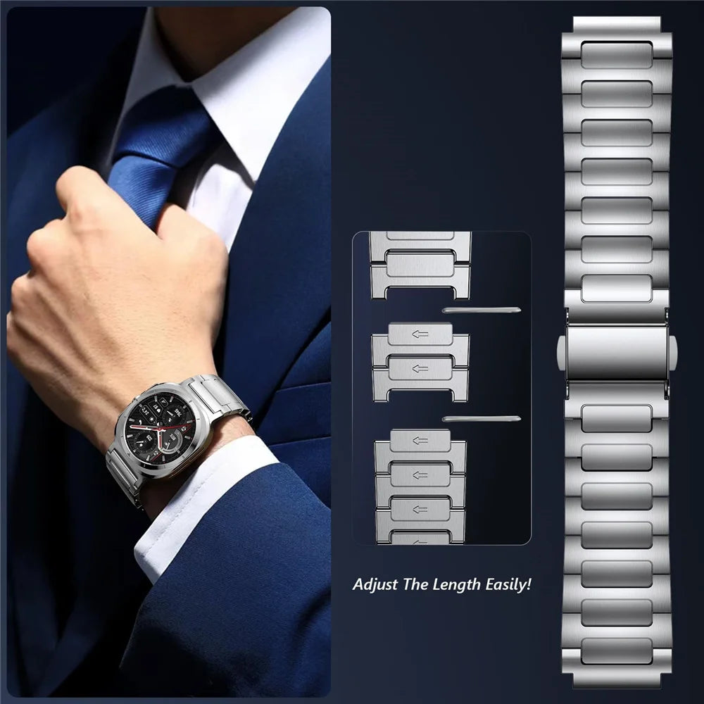 Stainless Steel Link Bracelet for Samsung Galaxy Watch Ultra 47mm No Gap Strap for Galaxy Watch Ultra7 47mm Correa