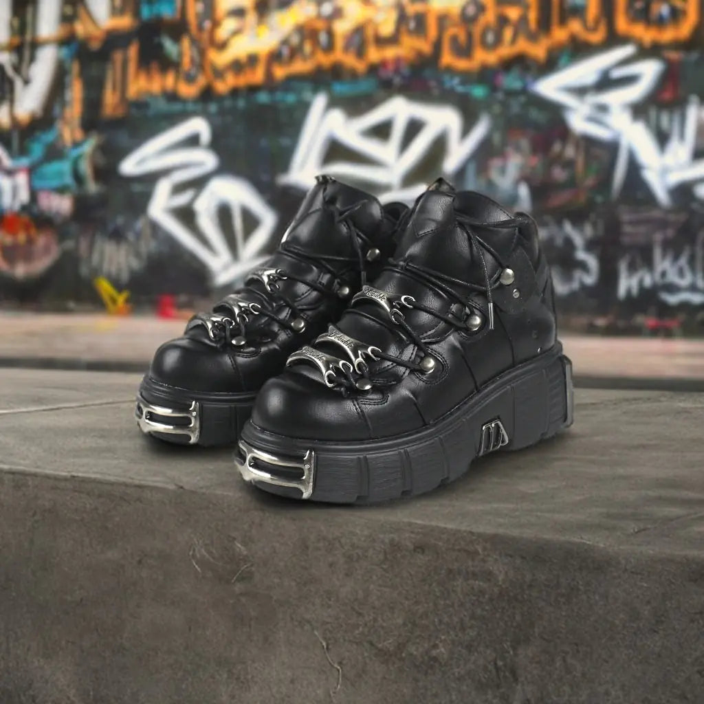 U-DOUBLE Marke Punk Stil Frauen Schuhe