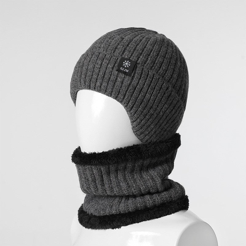 Middle-aged And Elderly People's Hats Men's Winter Warm Wool Hat Ear Protection