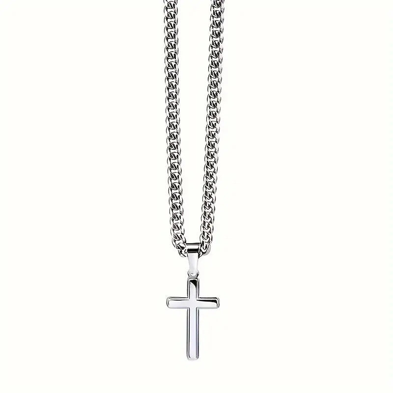 European And American Popular New To My Man Glossy Cross Pendant