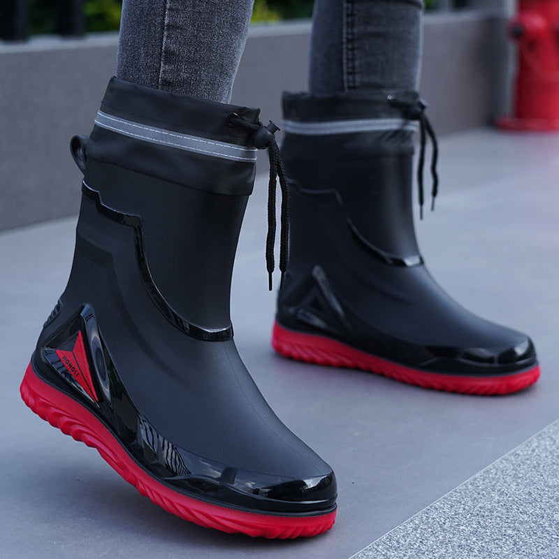 Closed Waterproof Shoes Outdoor Rubber Boots