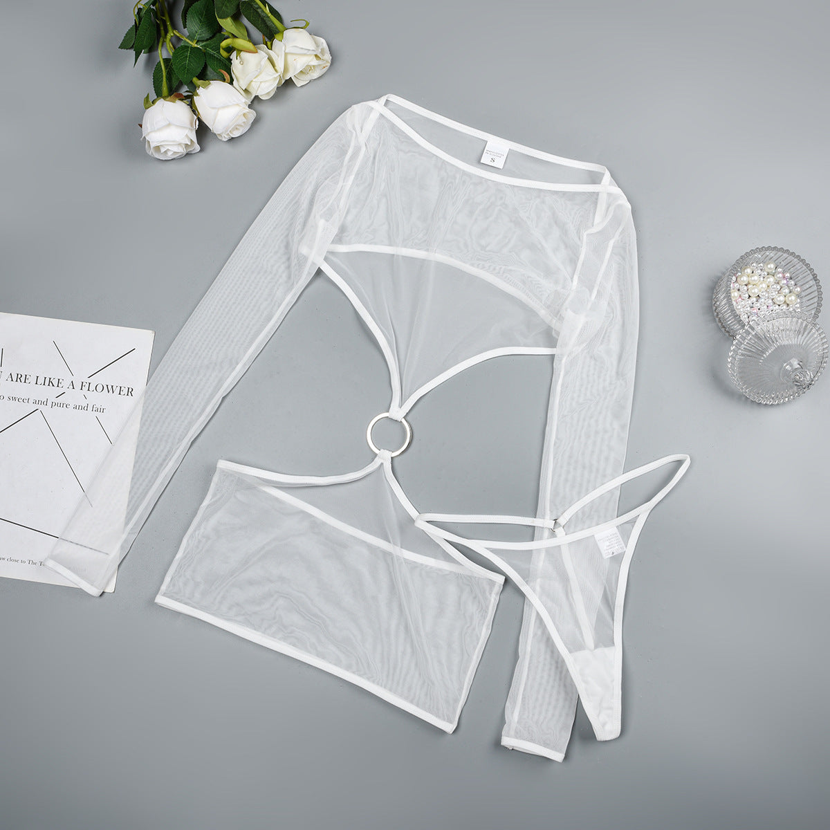 Summer New Comfortable Sheer Mesh Underwear Two-piece