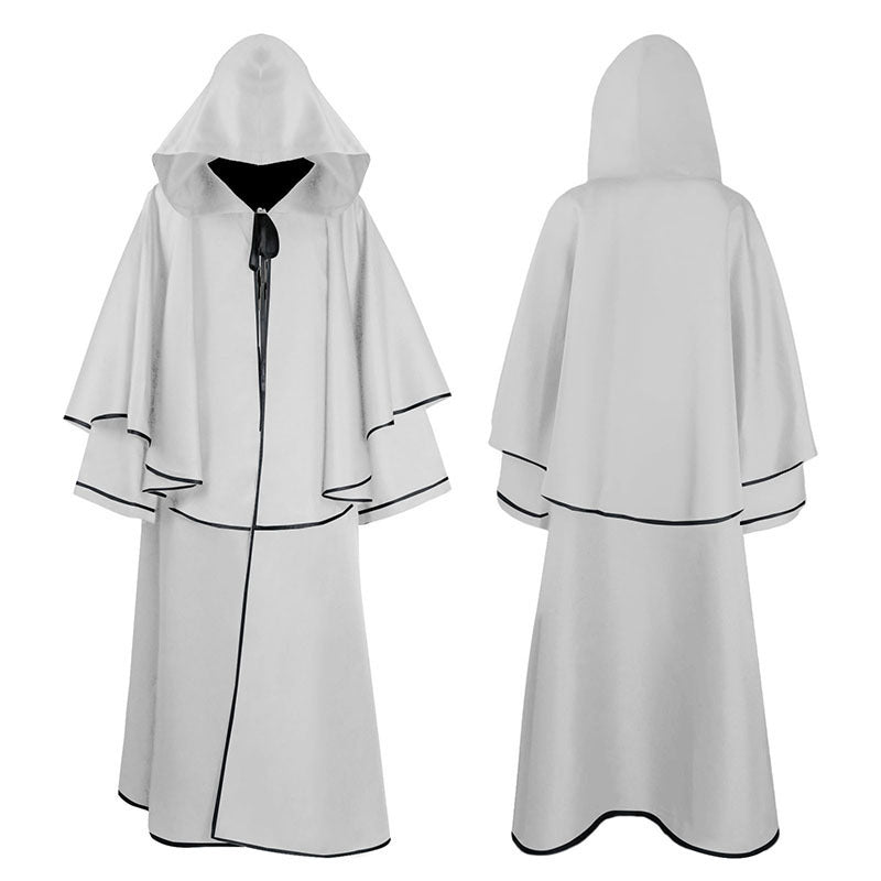 Halloween Ball Dress Up Death Cloak Medieval Hoodie Cloak