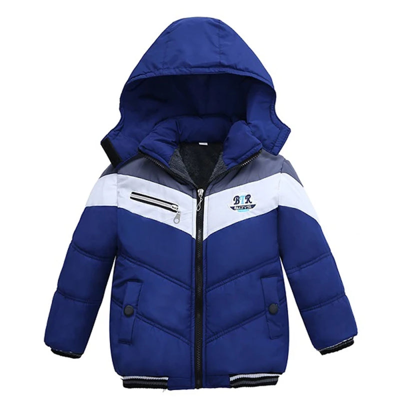 Autumn Winter Baby Boys Jacket Jacket for Boys Children Jacket Kids Hooded Warm Outerwear Coat for Boy Clothes 2 3 4 5 Yrs