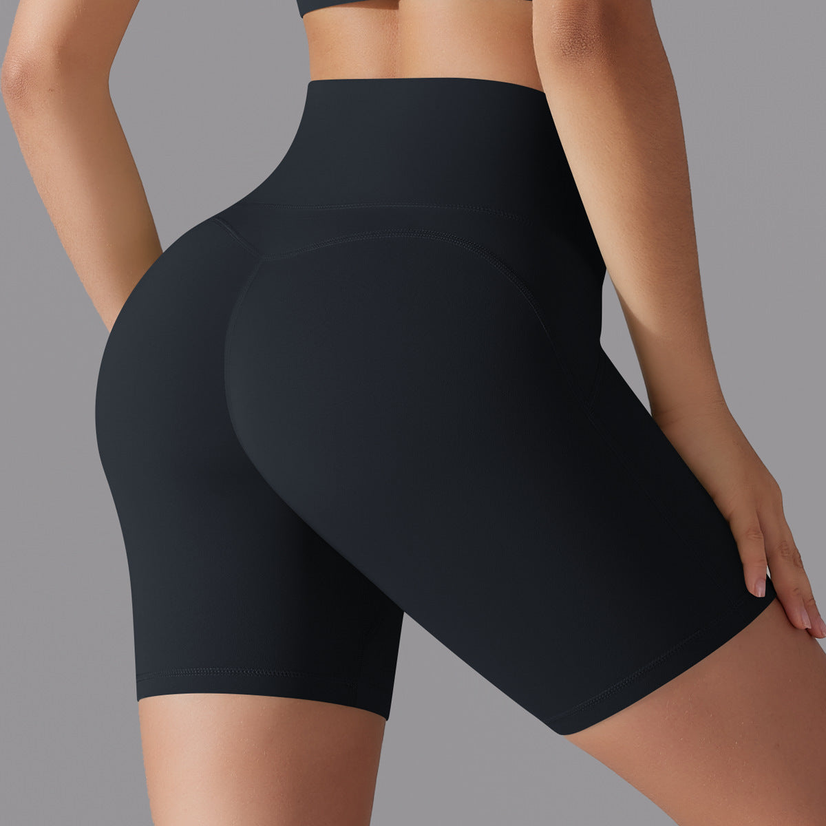 Yoga-Shorts mit hoher Taille für Damen