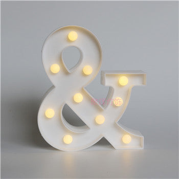 26 Buchstaben weiße LED Nachtlicht Festzelt Zeichen Alphabet Lampe