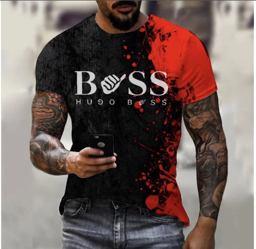 Men's Printed Fashion Fashion Short Sleeve Casual