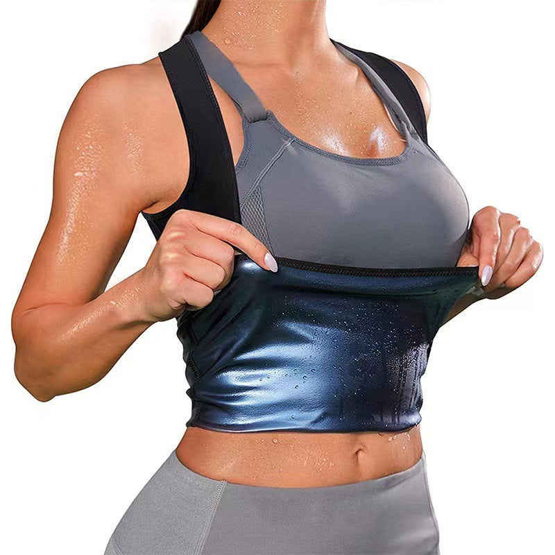 Violently Sweat Shapewear Silver Pastebrushing Vest