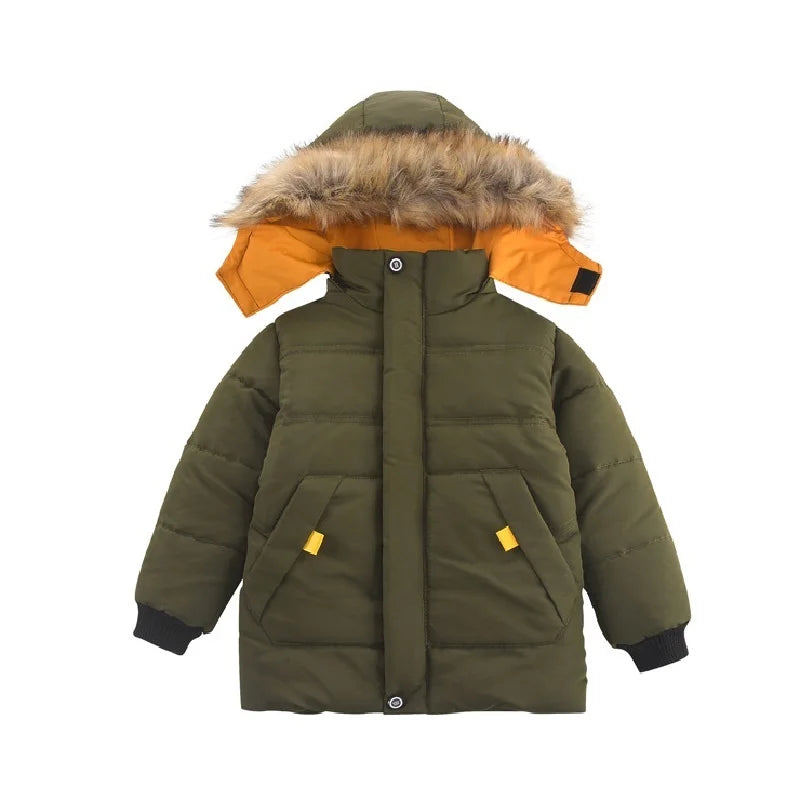 Baby Boys Jacket Autumn Winter Jacket for Boys Children Jacket Kids Hooded Warm Outerwear Coat for Boy Clothes 2 3 4 5 Year