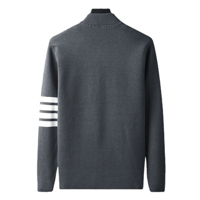 Fashion Cardigan Long Sleeve Sweater Men's Knitwear