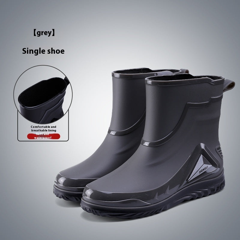 Closed Waterproof Shoes Outdoor Rubber Boots