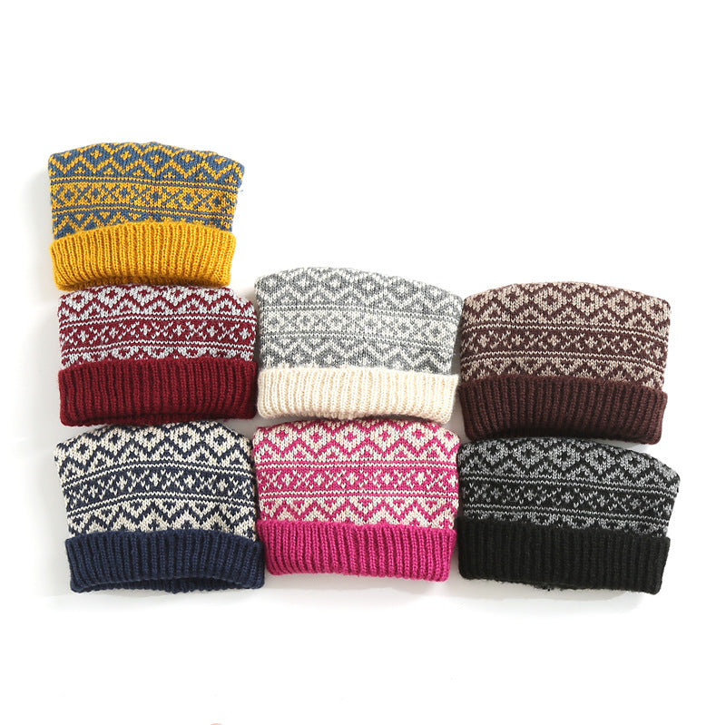 Wool Knitted Hat Female Korean Version Sweet