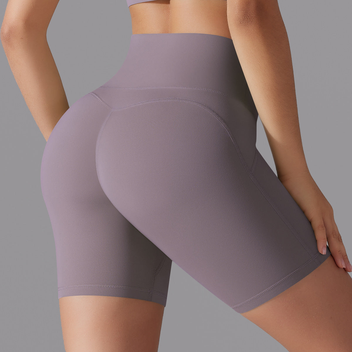 Yoga-Shorts mit hoher Taille für Damen