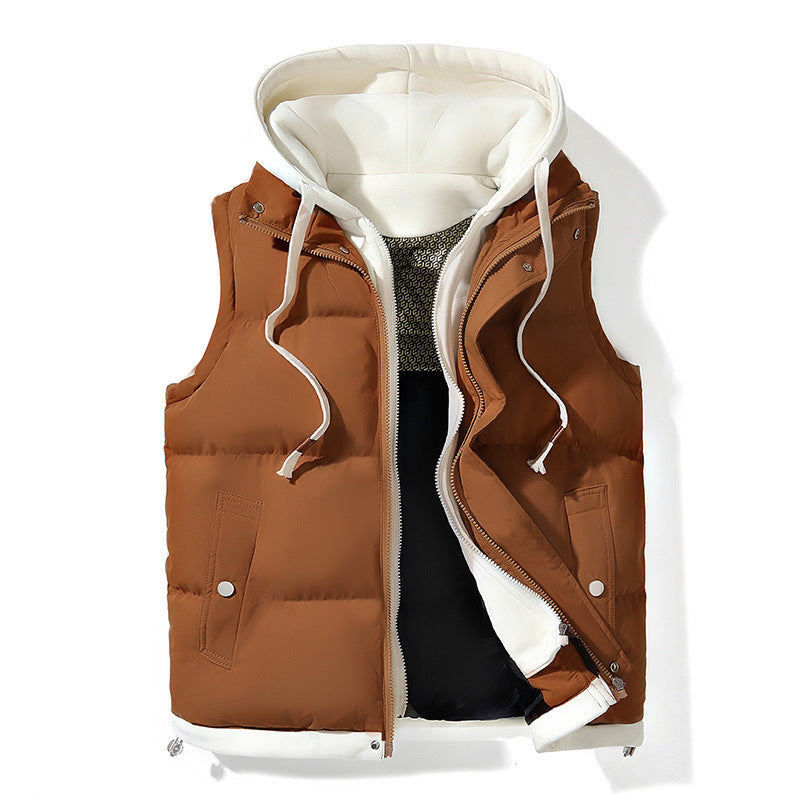 Autumn And Winter Casual All-matching Loose Vest Cotton-padded Coat