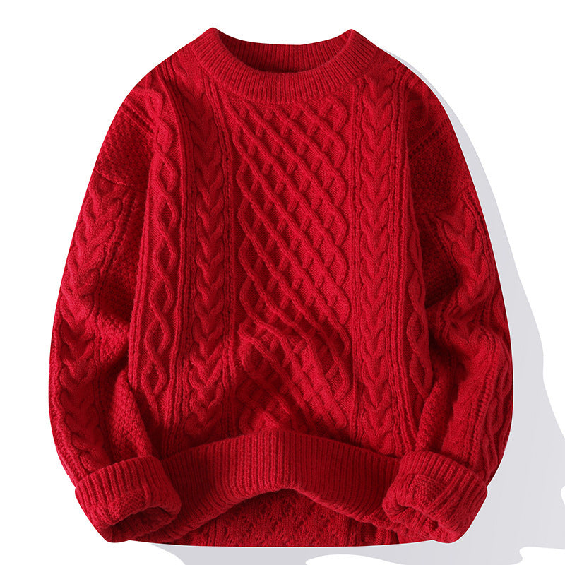 Fashion Personalized Twist Knitwear Men