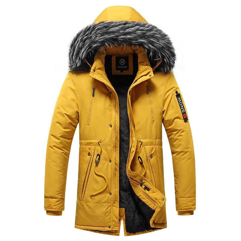 Casual Korean-style Cotton-padded Coat For Men