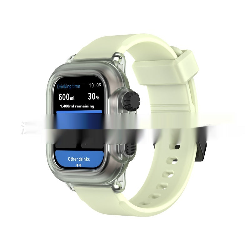 Simple Color Blocked Silicone Integrated Waterproof Strap