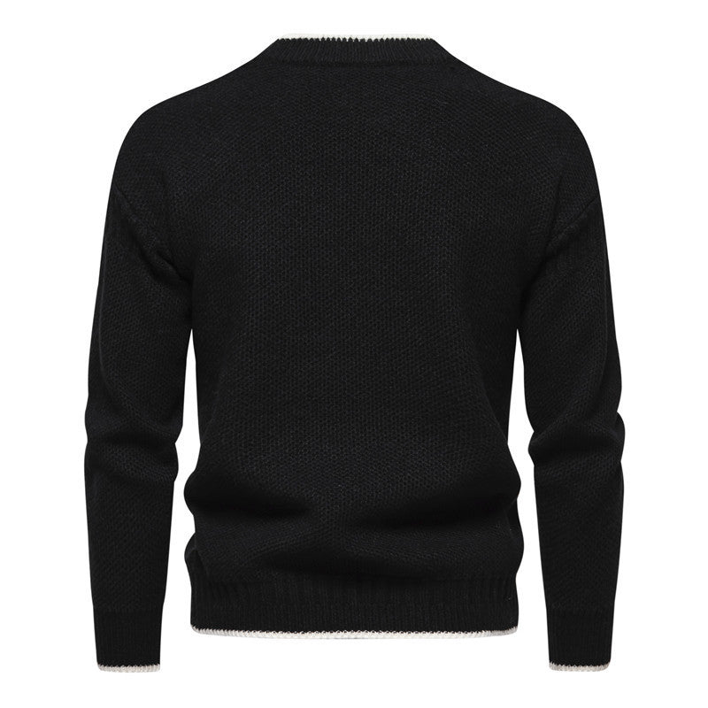 Trendy Leisure Warm Knitted Bottoming Shirt Youth Sweater