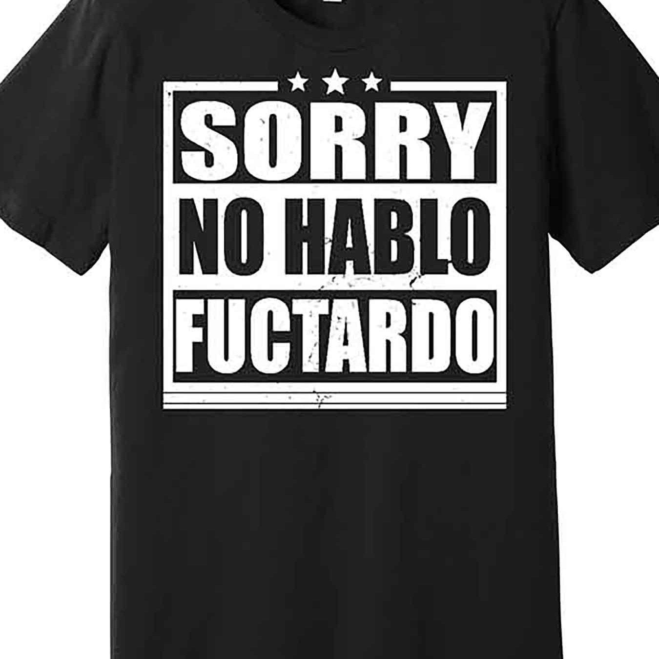 Sorry, I Didn't Mention Fuctardo Print. Men's Round Neck Short Sleeved Casual Cotton T-shirt, Suitable For Daily Wear