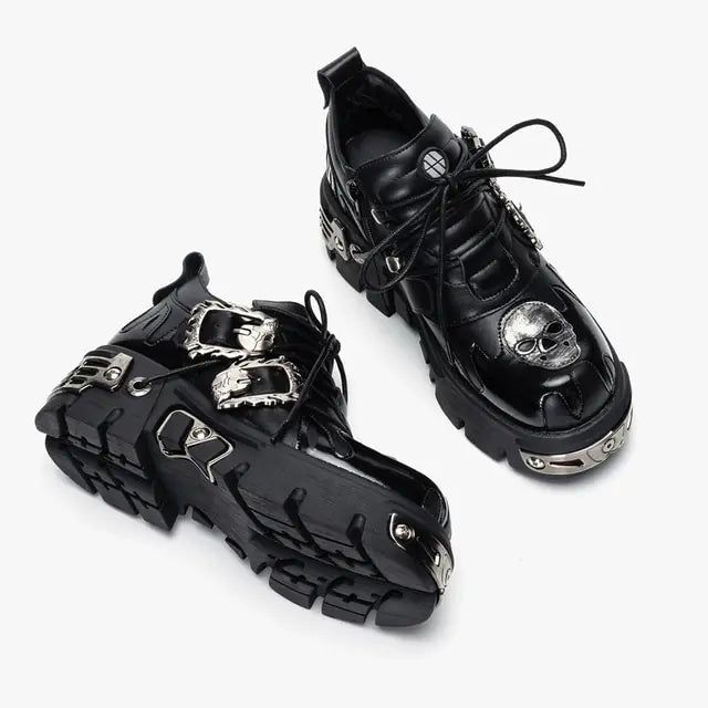 U-DOUBLE Marke Punk Stil Frauen Schuhe