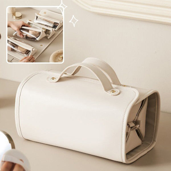 New Folding Cosmetic Bag Large Capacity Portable Handbag Waterproof Travel Storage Washing Bag For Women