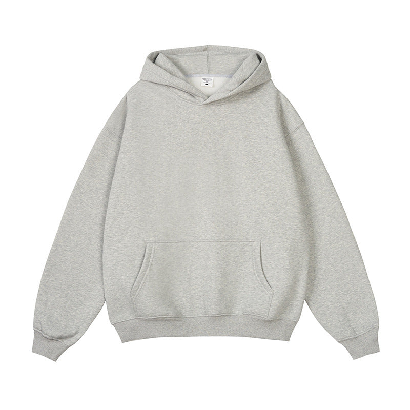 Hooded Sweater Men's Solid Color Loose Thick