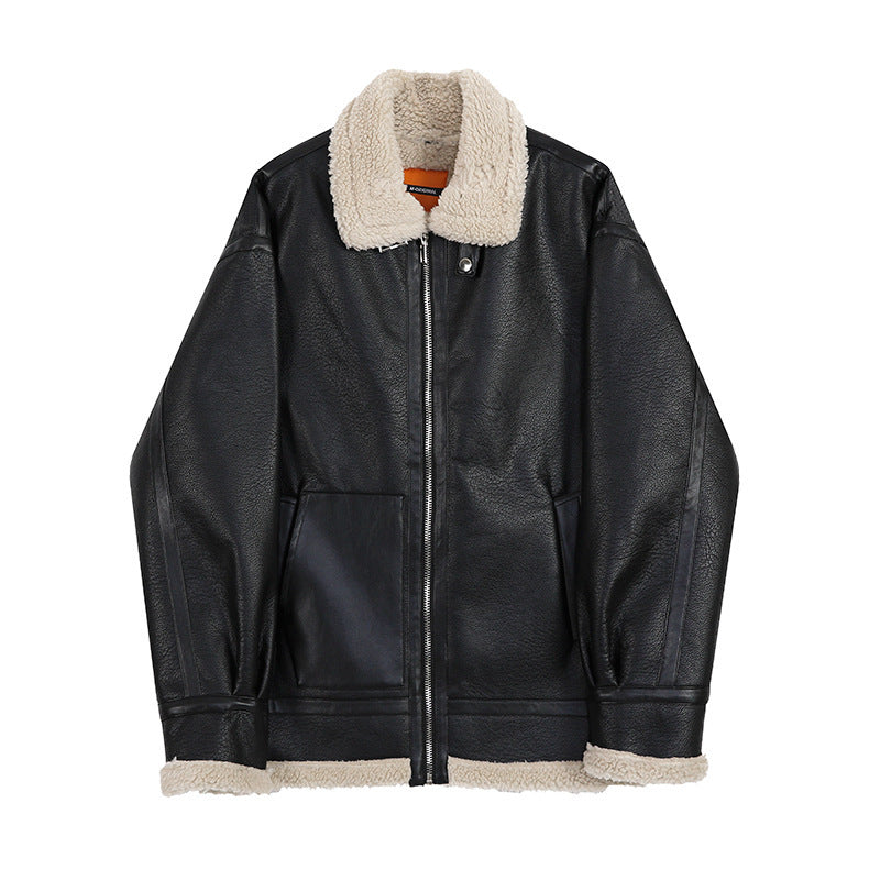 Lamb Fur And Fur All-in-one Men's Jacket