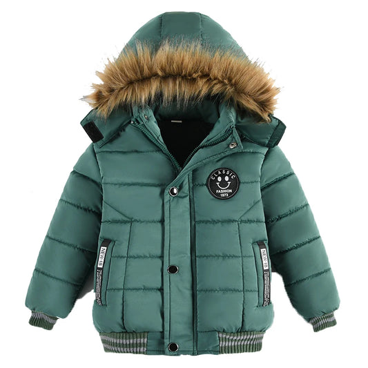 Autumn Winter Baby Boys Jacket Jacket for Boys Children Jacket Kids Hooded Warm Outerwear Coat for Boy Clothes 2 3 4 5 Yrs