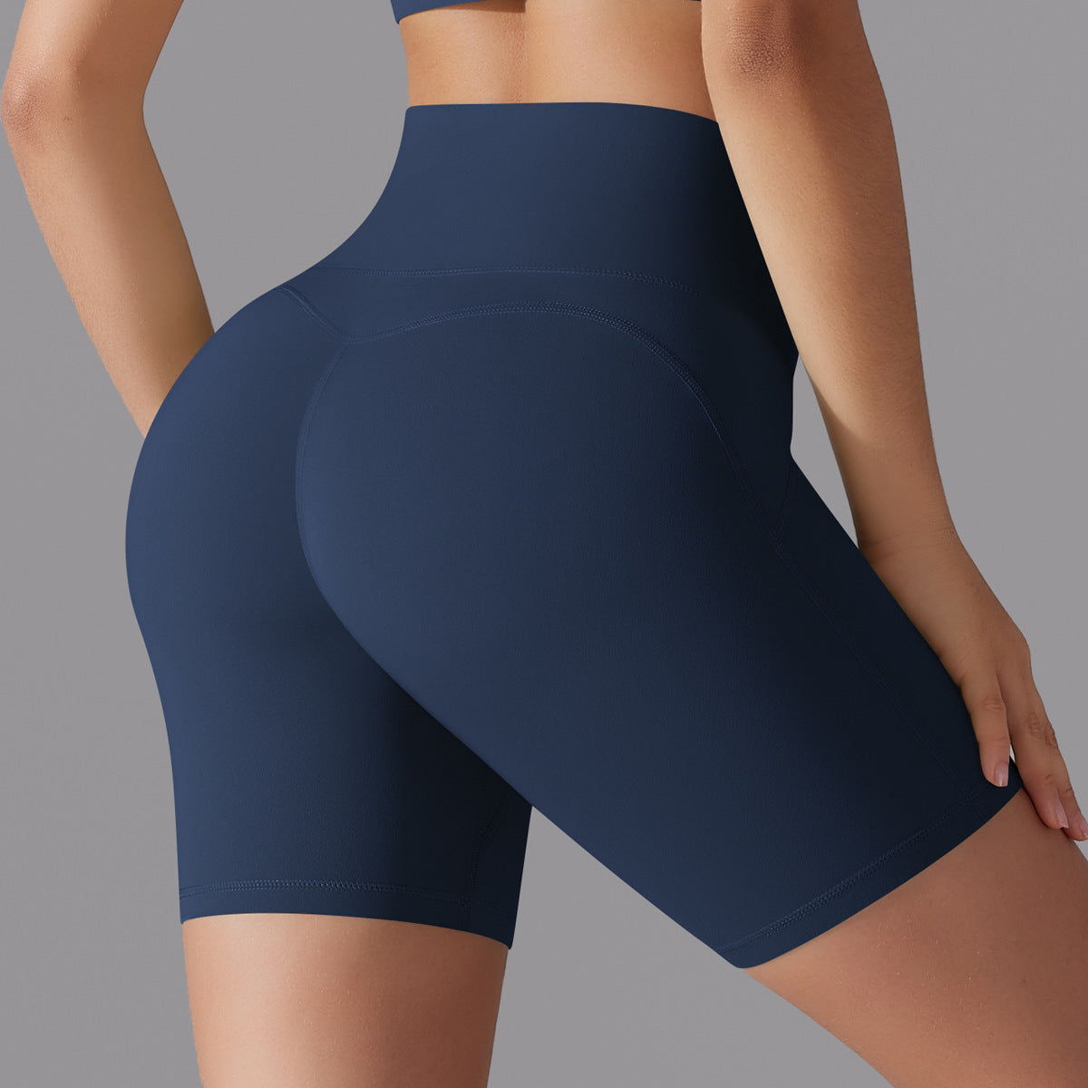 Yoga-Shorts mit hoher Taille für Damen