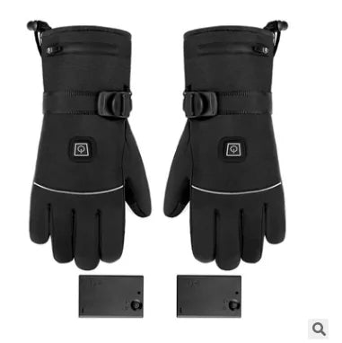 Waterproof Heated Motorcycle Gloves with Touch Screen Functionality