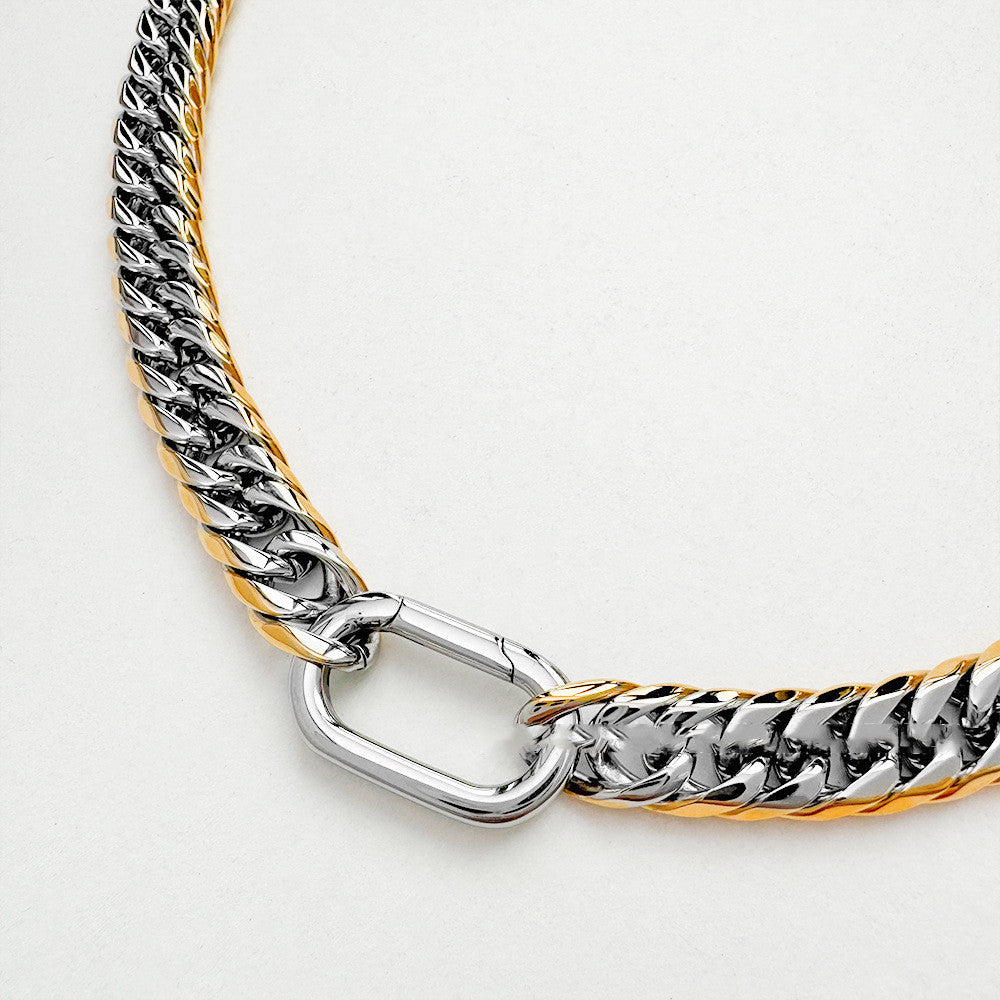 9MM Width Cuban Link Chain Hand Polished Necklace