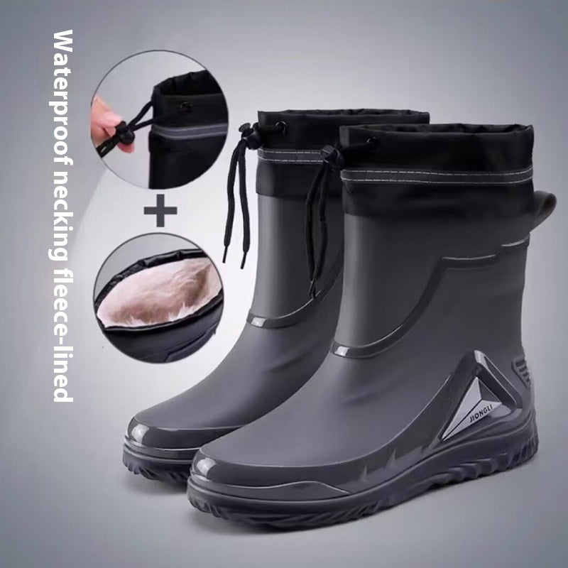 Closed Waterproof Shoes Outdoor Rubber Boots