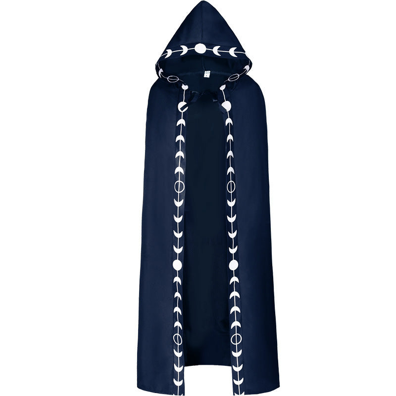 Halloween Ball Dress Up Death Cloak Medieval Hoodie Cloak