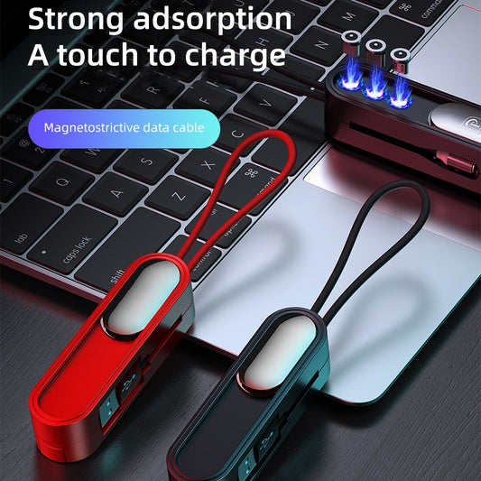 Three-In-One Portable Telescopic Data Cable