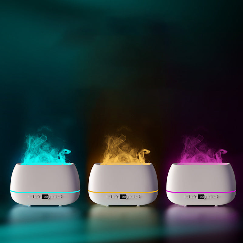 Dropshipping 3D Flamme Luftbefeuchter 200ml USB Flamme Aroma Diffusor Haushalt Humide Aromatherapie Diffusor