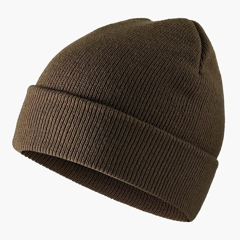 Ribbed Knitted Fisherman Beanie Hat