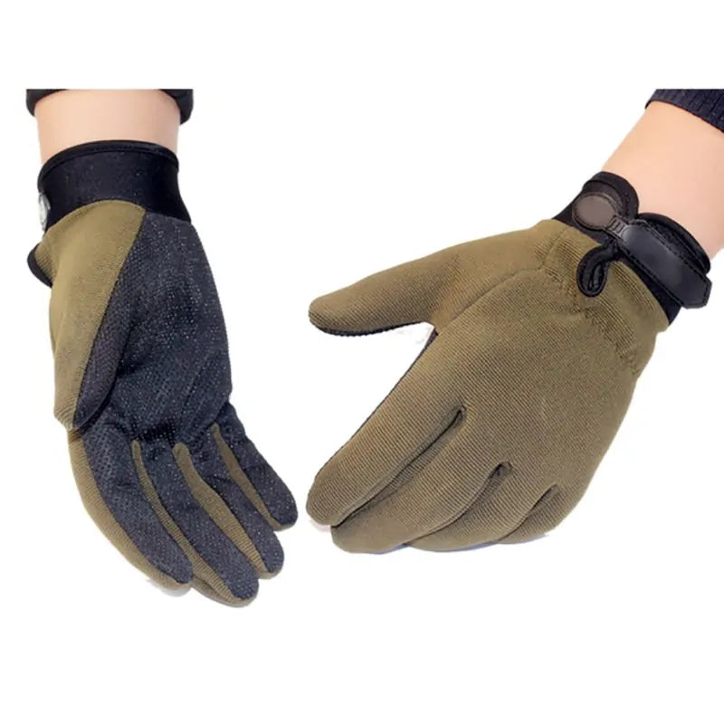 High Quality Nylon Tactical Hiking Anti-Slip Full Finger Gloves