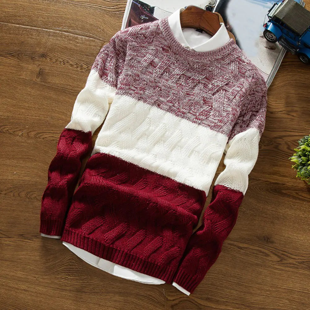 Men Autumn Sweaters O Neck Long Sleeve