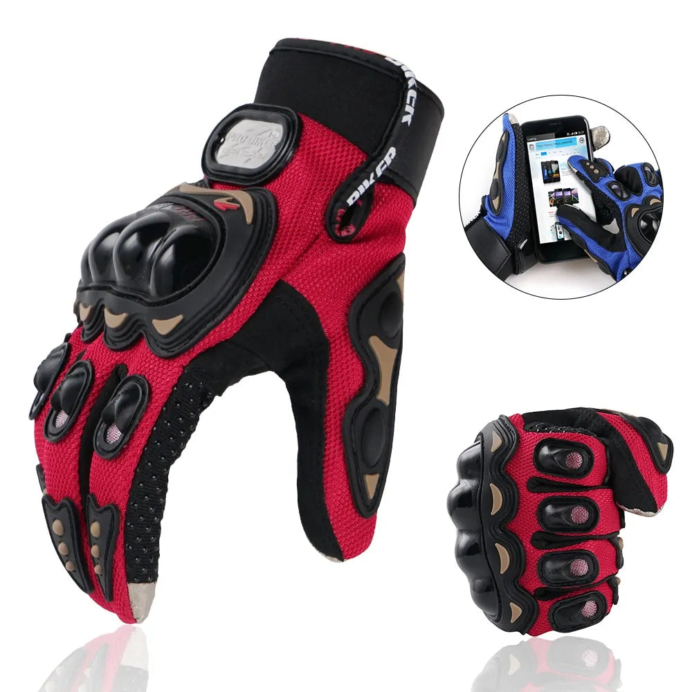 Touchscreen-Motorrad-Rennhandschuhe